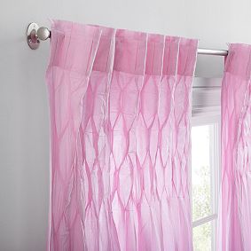 Smocked Pleated Sheer Curtain