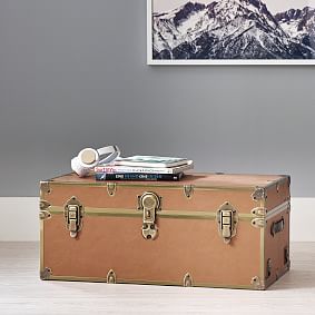 Faux Leather Standard Dorm Trunk