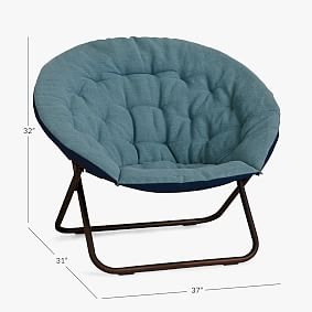 Jute Cotton Blend Dark Blue Hang-A-Round Chair