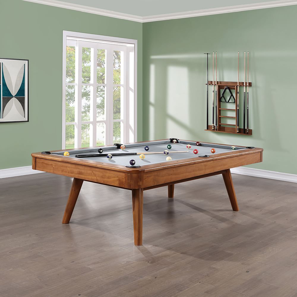 Mid-Century Modern Pool Table w/ Rack