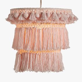 Layered Plug In Pendant Fringe