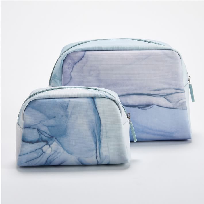 Recycled Essential Makeup Pouches, Set of 2