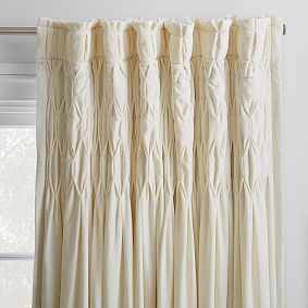 Velvet Smocked Top Blackout Curtain