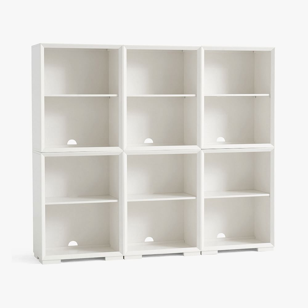 Callum Triple Tall Bookcase with Shelves (75&quot;)