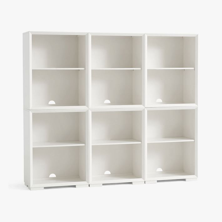 Callum Triple Tall Bookcase with Shelves (75&quot;)