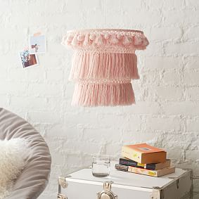 Layered Plug In Pendant Fringe