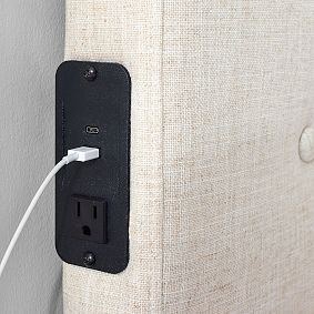 No Nails Tufted Smart&trade; Wall Mounted Headboard