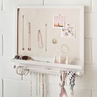 No Nails Wall Jewellery Holder and Linen Pinboard (24"x22")