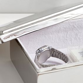 Silver Engravable Keepsake Box
