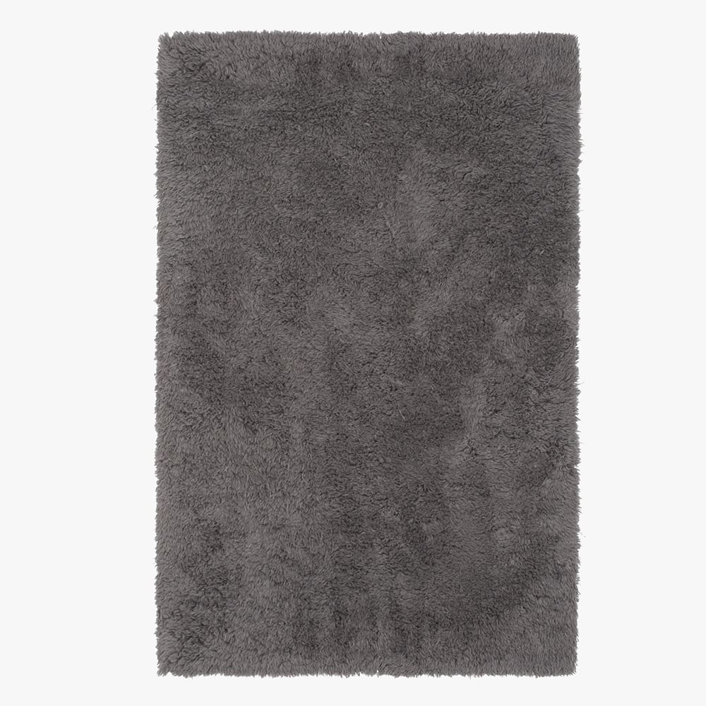 Ultra Plush Shag Wool Rug - Charcoal