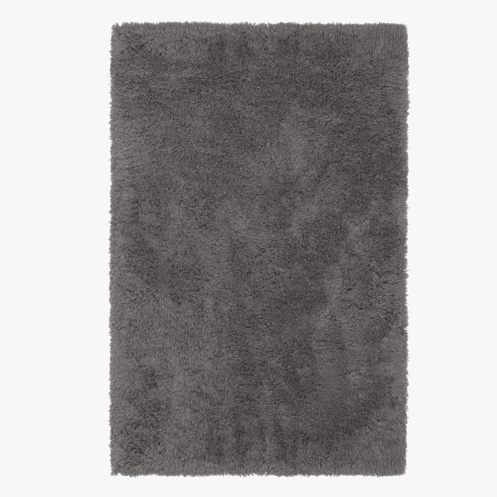 Ultra Plush Shag Wool Rug - Charcoal