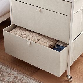 Rolling 3-Drawer Wide Cart