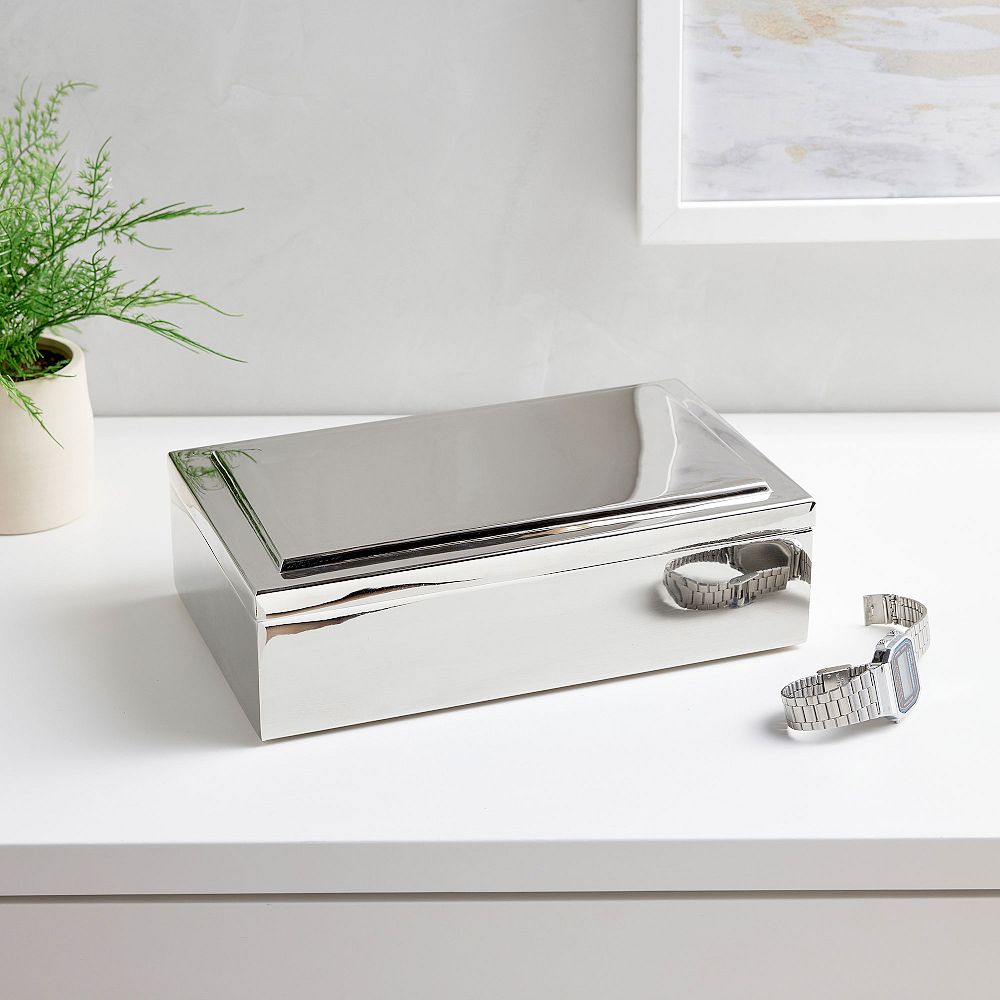 Silver Engravable Keepsake Box