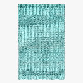 Textured Wool Rug - Pale Seafoam