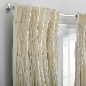 Velvet Smocked Top Blackout Curtain