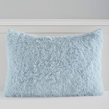 Super Fluffy Duvet, Standard Sham, Powdered Blue