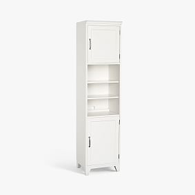 Hampton Bookcase with Storage Cabinets, Simply White