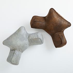 Faux-Suede Backrest Pillow Cover