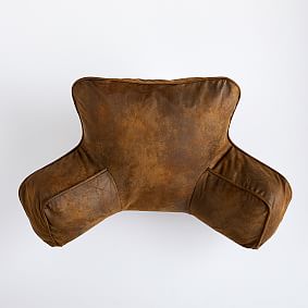 Faux-Suede Backrest Pillow Cover