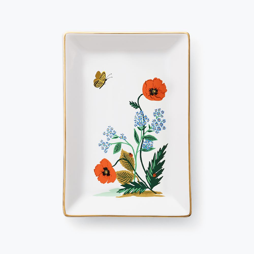Rifle Paper Co. Accessory Tray, Poppy Botanical&#160;