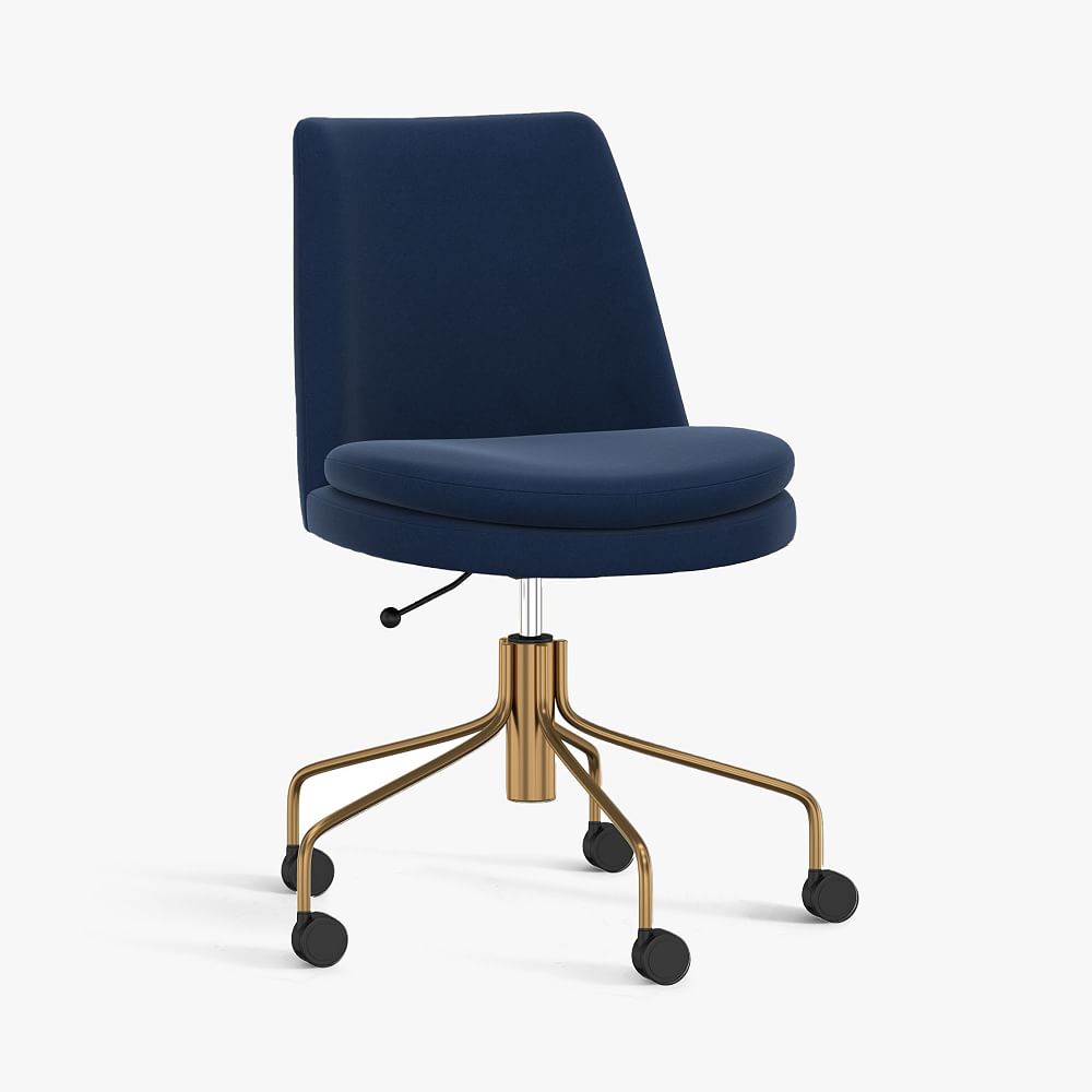 Everyday Velvet Ink Finley Swivel Desk Chair