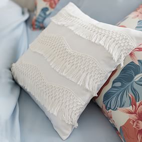 Zig Zag Fringe Pillow Cover