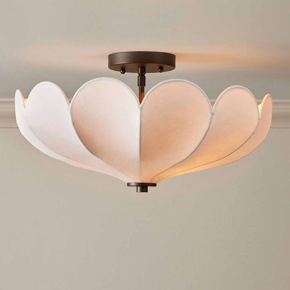 Chris Loves Julia Parasol Semi-Flush Mount (18&quot;)
