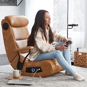 Faux Leather Caramel Gaming Chair