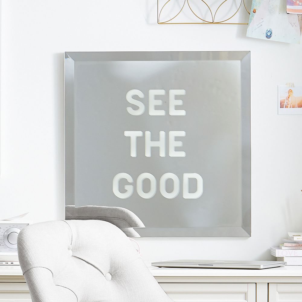 Beveled Mantra Mirror