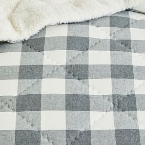 Buffalo Plaid Sherpa Comforter