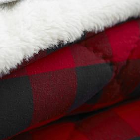 Buffalo Plaid Sherpa Comforter