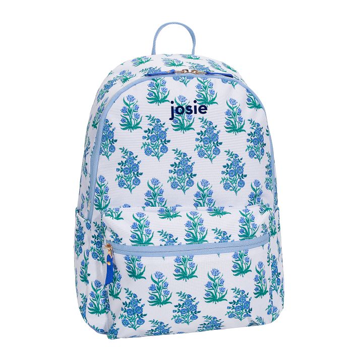Colby Roller Rabbit Blue Floral Backpack
