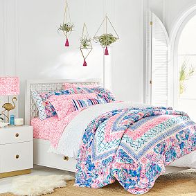 Lilly Pulitzer Slathouse Soiree Patchwork Quilt
