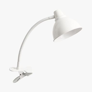 Shine-On Clip Task Light, White