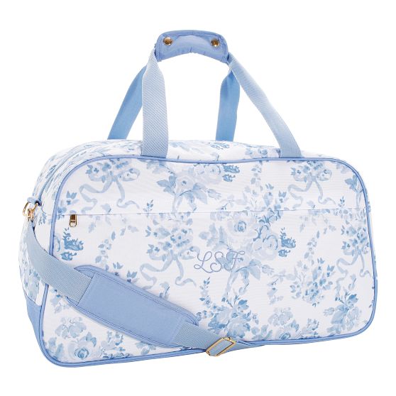 ポッタリーバーン＆LoveShackFancyrコラボ♪フリルDuffleバッグ LoveShackFancy Jet-Set Garden Party Damask Duffle Bag
