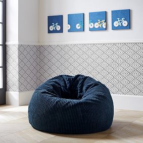 Midnight Chamois Bean Bag Chair