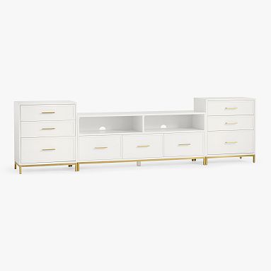 Blaire Media Console with Drawers (110")