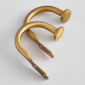 Classic Steel Holdbacks, Set of 2