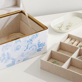 LoveShackFancy Blue Floral Jewelry Box