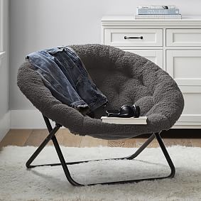 Sherpa Charcoal Hang-A-Round Chair