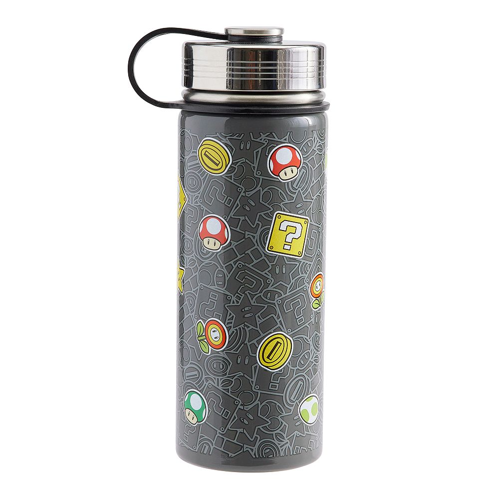Super Mario&#8482; Slim Glow-in-the-Dark Water Bottle