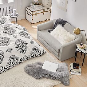 Sheep Skin Tie-Dye Rug