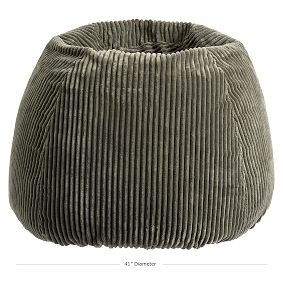 Chamois Olive Bean Bag Chair
