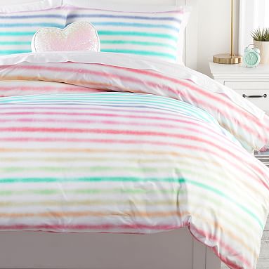 Rainbow Stripe Organic Sham