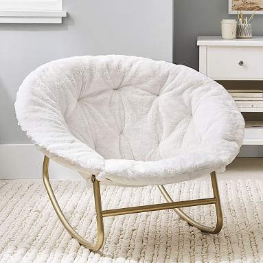 Polar Bear Ivory Hang-A-Round Rocking Chair