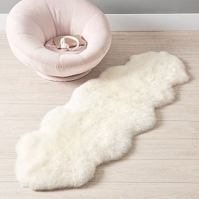 Double Sheepskin Rug - Grey