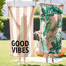 Emily &amp; Meritt Palm Leaf Beach Towel