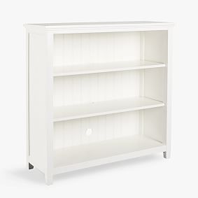 Beadboard Wide Bookcase, Simply White