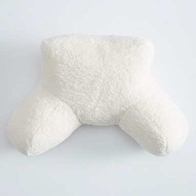 Cozy Sherpa Backrest Pillow Cover, One Size, Ivory