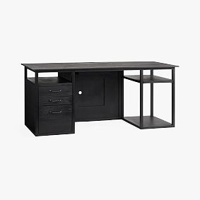 Wide Gaming Desk, Hardy Warm Black
